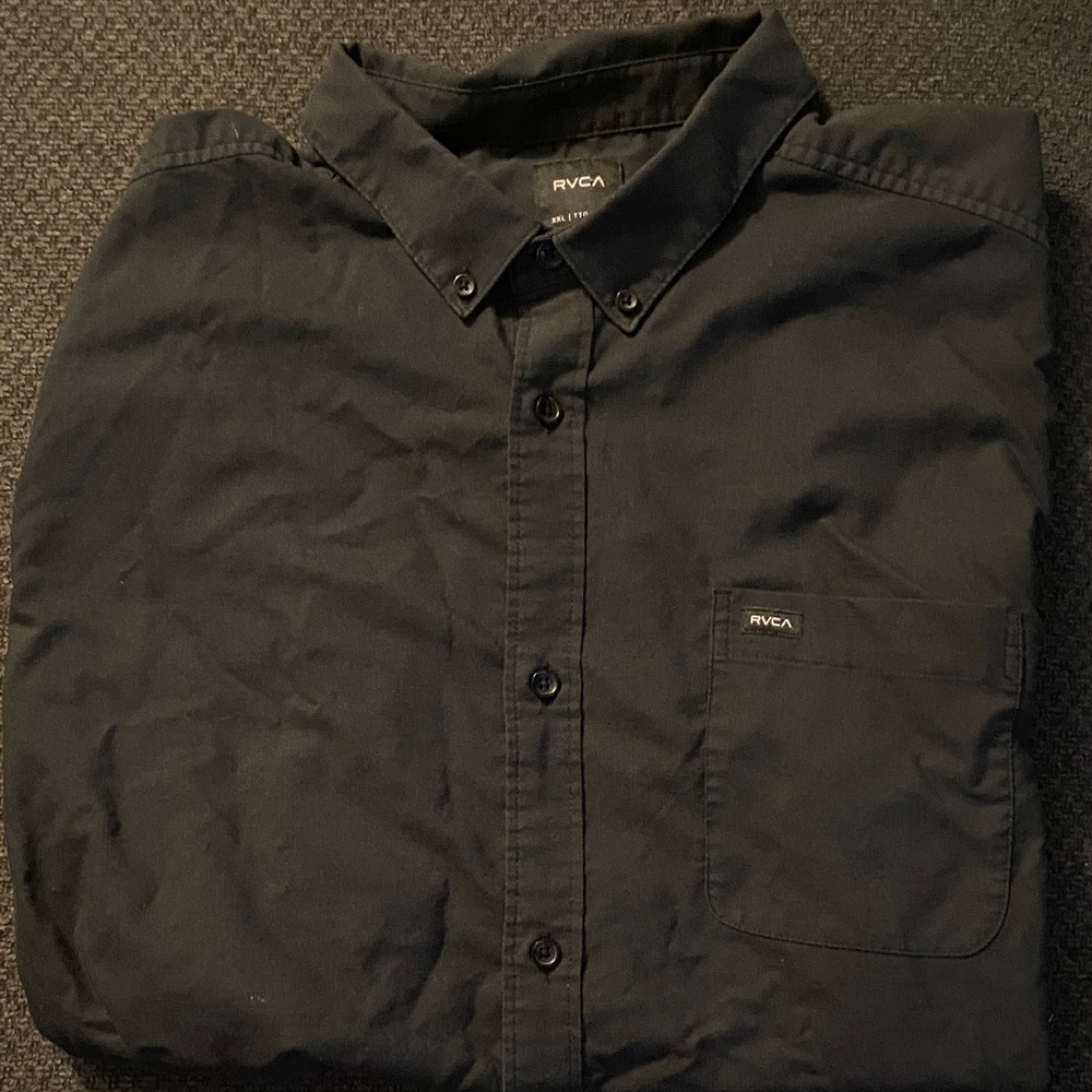 RVCA  Button-Down Long Sleeve Shirt
